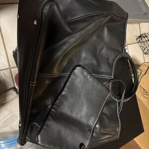 Charter Club Black Genuine Leather Purse With Zipper Pouch